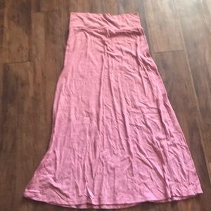 Rose Gold Maxi Skirt